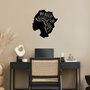 Wallity My Roots Are Gorgeous - 444 Escultura de Pared de Metal Negro